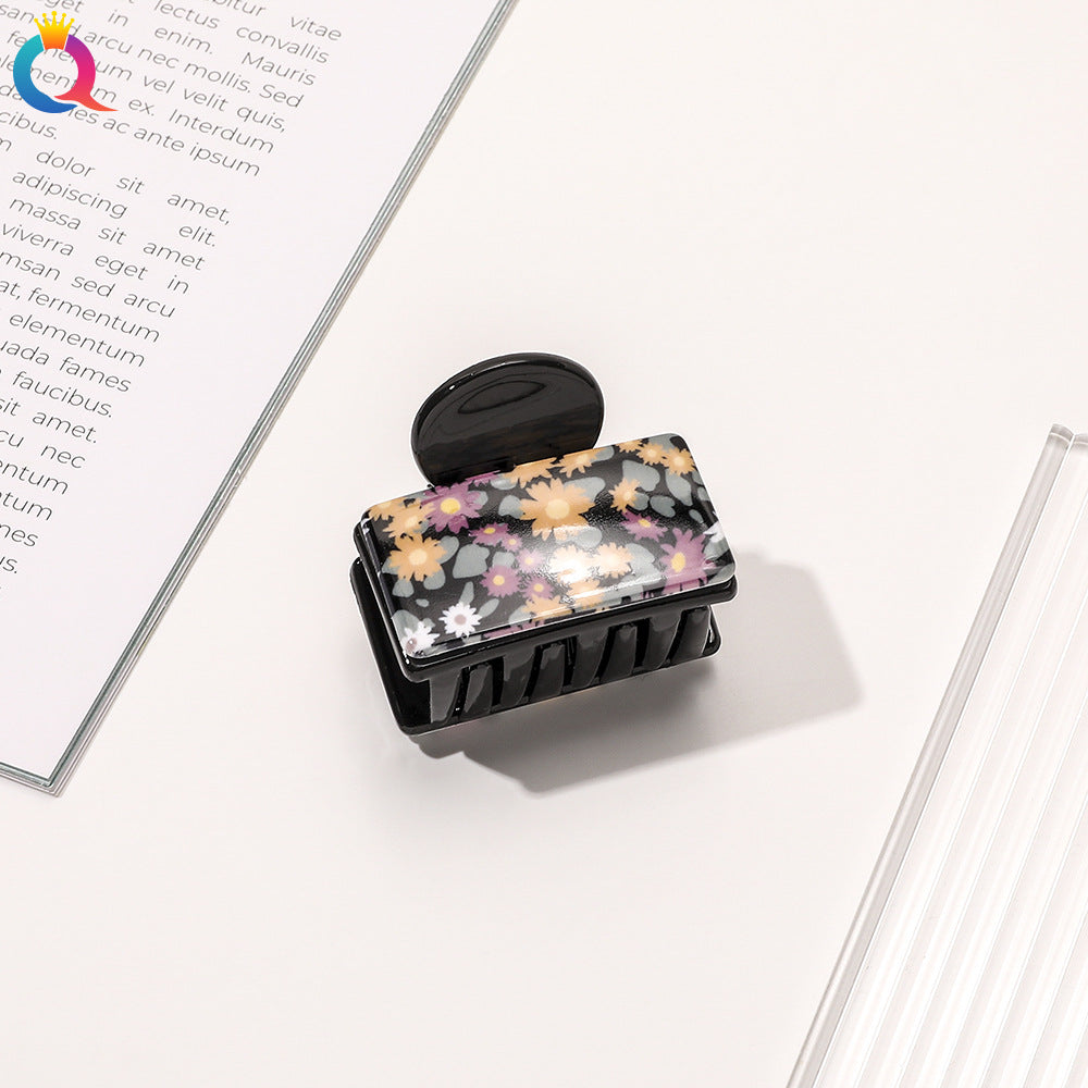 Wholesale Houndstooth Butterfly Cube Grab Clips